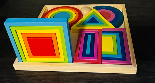 Wooden 3D Puzzle Blocks