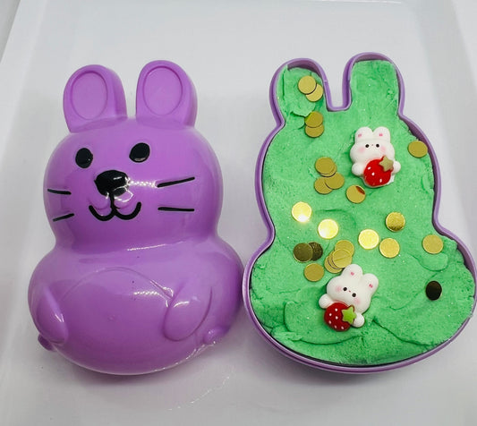 Sensory Sand Slime Easter Bunny