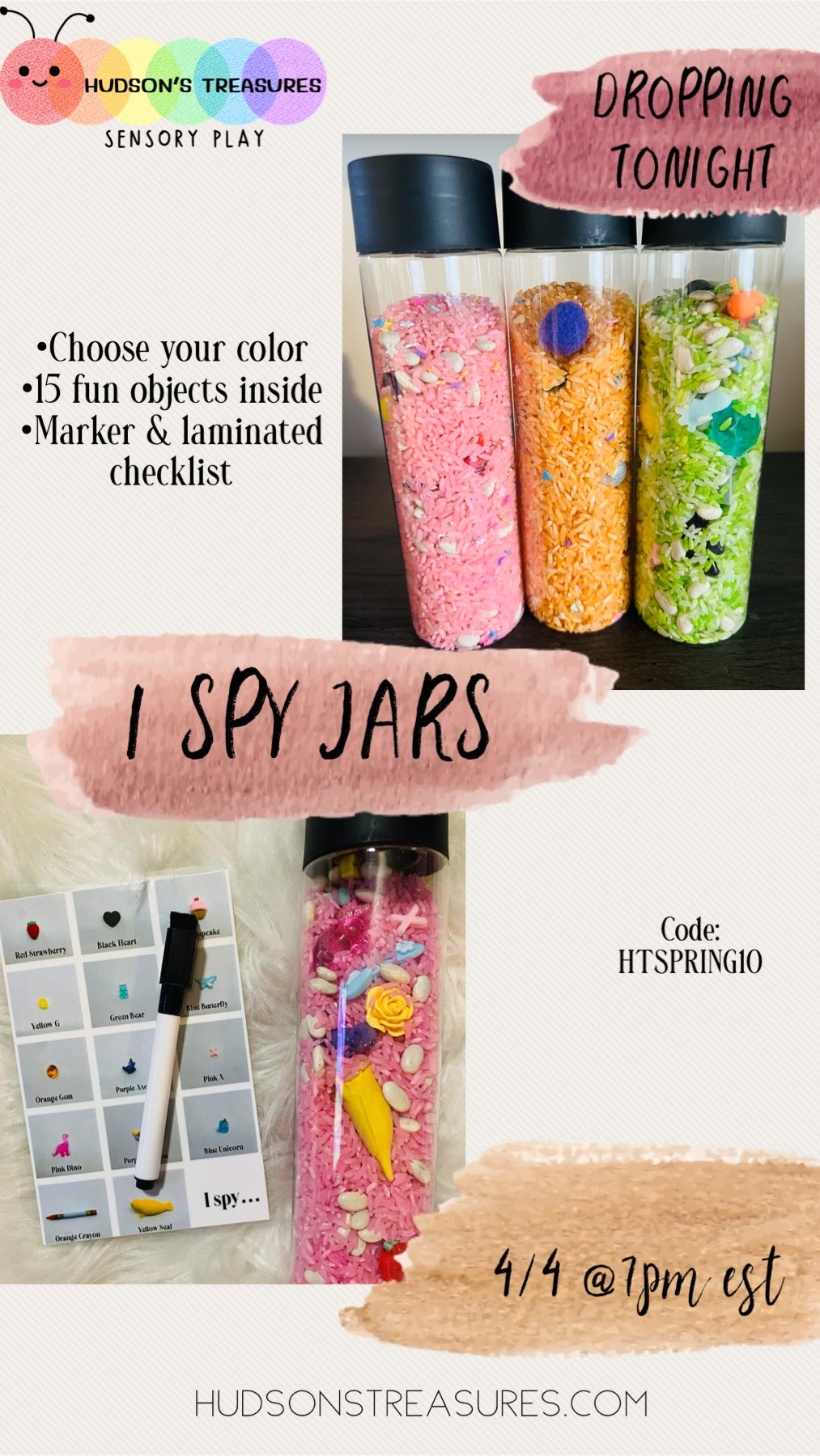 I SPY JARS – Hudson’s Treasures